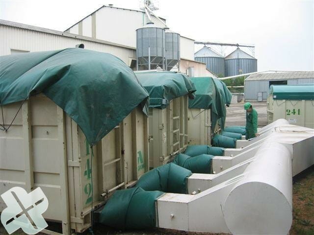 Luchtuitlaat containers