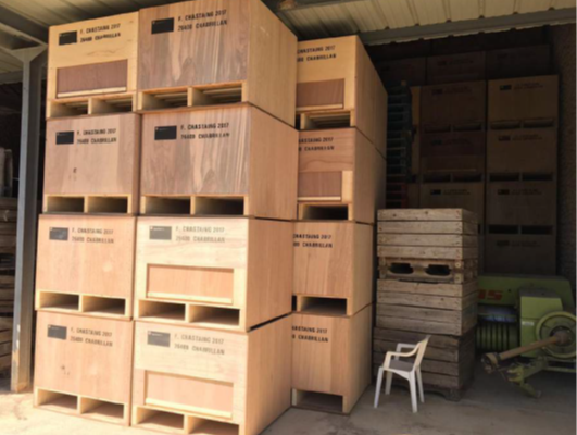 Kist met doseerschuif